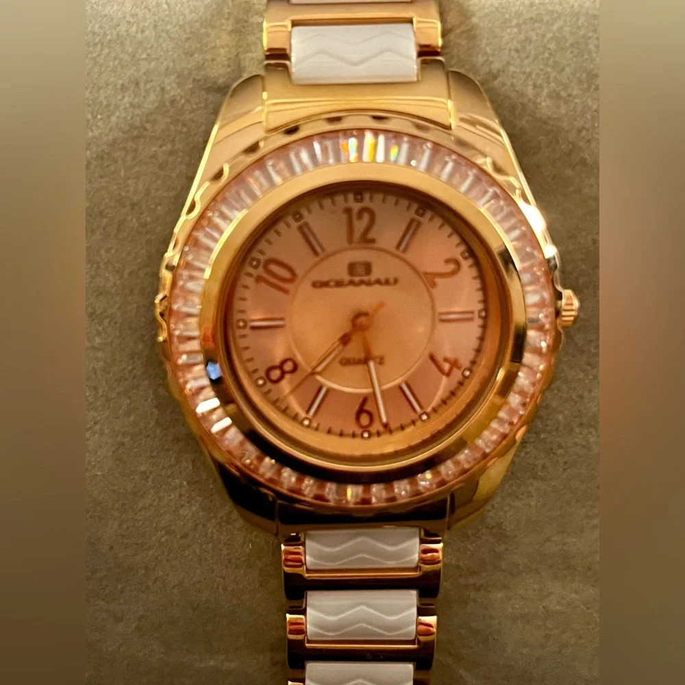 ⭐️ Oceanaut rose gold & ivory/white/cream watch - NEW in box, never worn